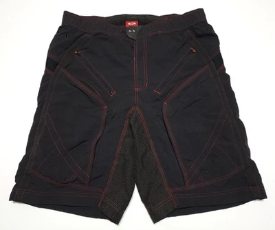 Vintage 2000s Oakley Black Padded Lined Mountain Biking XL MTB Shorts - Bild 1 von 4