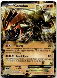 Groudon EX 54/108 Dark Explorers Pokemon Card NM - Picture 1 of 2