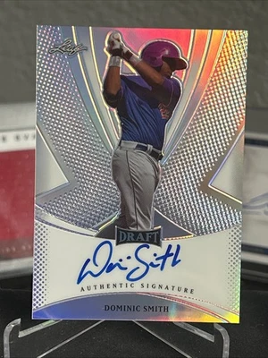 2013 Leaf Draft Baseball Dominic Smith On Card Auto - Image 1 of 2