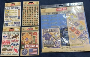 K & Company Boy/Cub Scout Scrapbooking Menge 5 Sammelset, Aufkleber, KOSTENLOSER VERSAND - Bild 1 von 3