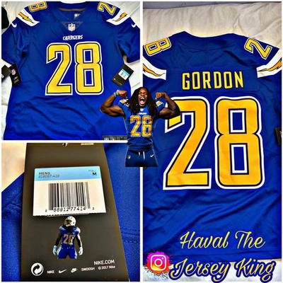 Camiseta Nike Melvin Gordon Royal Los Angeles Chargers Color Rush Vapor Limited Foto 1 de 2