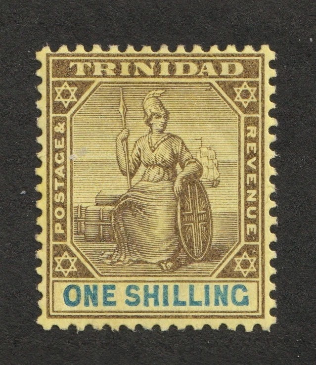 Sello Trinidad Sc# 98 1904 - Un chelín - Britannia - MH CV$26,00 Foto 1 de 1