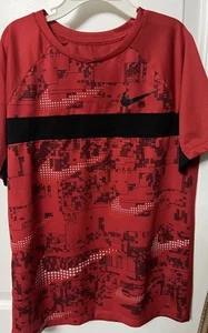 Boys Dri-Fit Red And Black Nike Performance Tee Size Medium - Picture 1 of 5