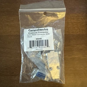 Comprehensive DB9M 9 Pin Male Connector With Hood - Picture 1 of 5