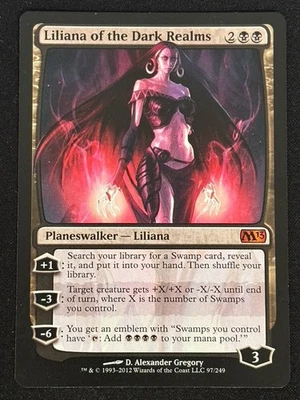 1x MTG Liliana of the Dark Realms - Magic 2013 (M13) #97 - Magic the Gathering - Image 1 of 2