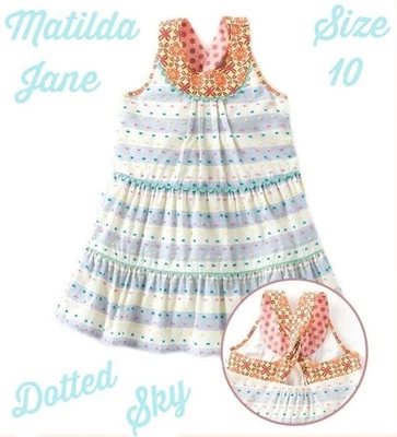 NWT MATILDA JANE 10 Happy & Free DOTTED SKY DRESS - Image 1 of 4