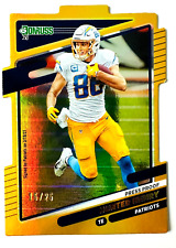 2021 Donruss Hunter Henry Die Cut GOLD FOIL Card SP #/25 Chargers Star!