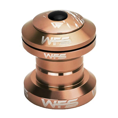 WFS NV.28 1 Inch CNC Alloy Threadless Headset with Top Cap , Cash Money - Image 1 of 4
