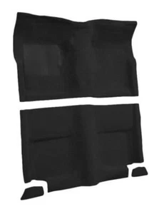 1965-68 FORD MUSTANG FASTBACK MOLDED BLACK 80/20 LOOP CARPET KIT w/PADDING - Picture 1 of 4