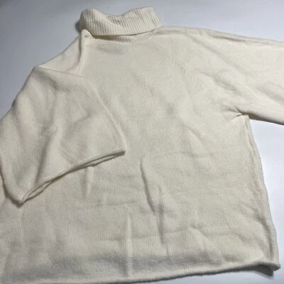 Suéter Jodifl Gran Tamaño Marfil Cuello Tortuga Mangas SS Talla Grande 2X Para Mujer Nuevo Con Etiquetas Foto 1 de 4