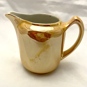 Lusterware Peach Porcelain Creamer, Made in Germany, Vintage EUC - Picture 1 of 7