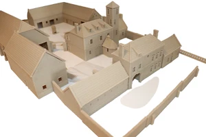 Hougoumont Farm Buildings & Walls 1/72 Wargaming 1815 Napoleonic Waterloo - Picture 1 of 12