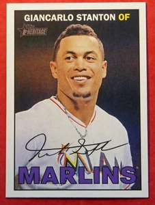 2016 Topps Heritage Giancarlo Stanton #322 (Marlins) NM+ - Picture 1 of 1