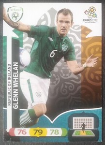 Glenn Whelan Ireland Panini Trading Card 2012 UEFA Euro 2012 Poland-Ukraine