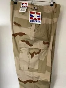 Propper Uniform BDU Tactical Pants BtnFly 50/50 Ctn Nyl Camo Tan/Green Cargo DNR - Picture 1 of 10