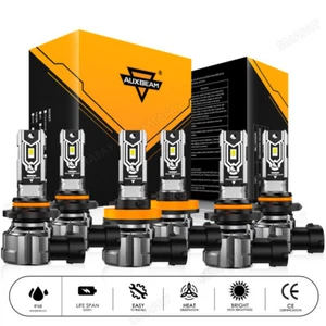 For Toyota Sequoia 2008-2017 AUXBEAM LED Headlight High Low Beam Fog Light 6500K - Picture 1 of 12