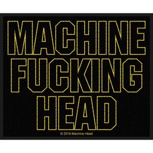 MACHINE FKG HEAD LOGO WOVEN SEW ON PATCH OFFICIALLY LICENSED - Picture 1 of 6