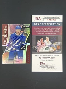 Ross Colton Signed 2021-22 Upper Deck Synergy RC IP Auto JSA Tampa Bay Lightning - Picture 1 of 2