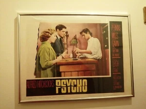 VINTAGE "Psycho" Framed A3 Theatrical Film Release Lobby Card 1960 - Picture 1 of 8