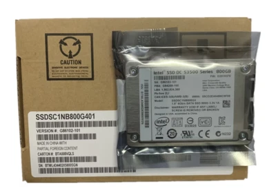 Intel S3500 800GB SSD 1.8" 6Gb/s Solid State Drive SSDSC1NAB800G4 USATA - Image 1 of 3