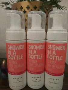 3x BATH & BODY WORKS ACTIVE SHOWER IN A BOTTLE FOAM CLEANSER SOAP WASH RARE LOT - Picture 1 of 1