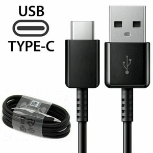 Genuine USB Charger Plug & C-Type Cable For All Galaxy S8 S9 S9+ S10 Plus Phones - Picture 1 of 7