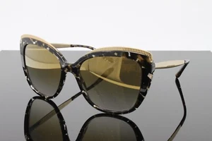 Dolce & Gabbana Sunglasses Women's Cat Eye DG4332 9116E Cube Black/Gold 57mm - Picture 1 of 10