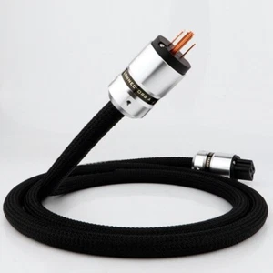 Cable de alimentación de alta fidelidad de blindaje de alta fidelidad de 1M de cobre rojo puro cable de red de CA de EE. UU. C19 20A - Imagen 1 de 4