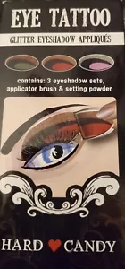 HARD CANDY EYE TATTOO GLITTER EYESHADOW APPLIQUES~EYE SHADOW KIT124~3 LOOKS - Picture 1 of 2