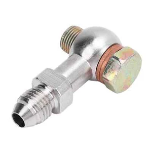 4AN to 1/8" NPT Banjo Adapter Kit Stainless Steel Fuel/Oil Line Fitting Washers - Foto 1 di 13