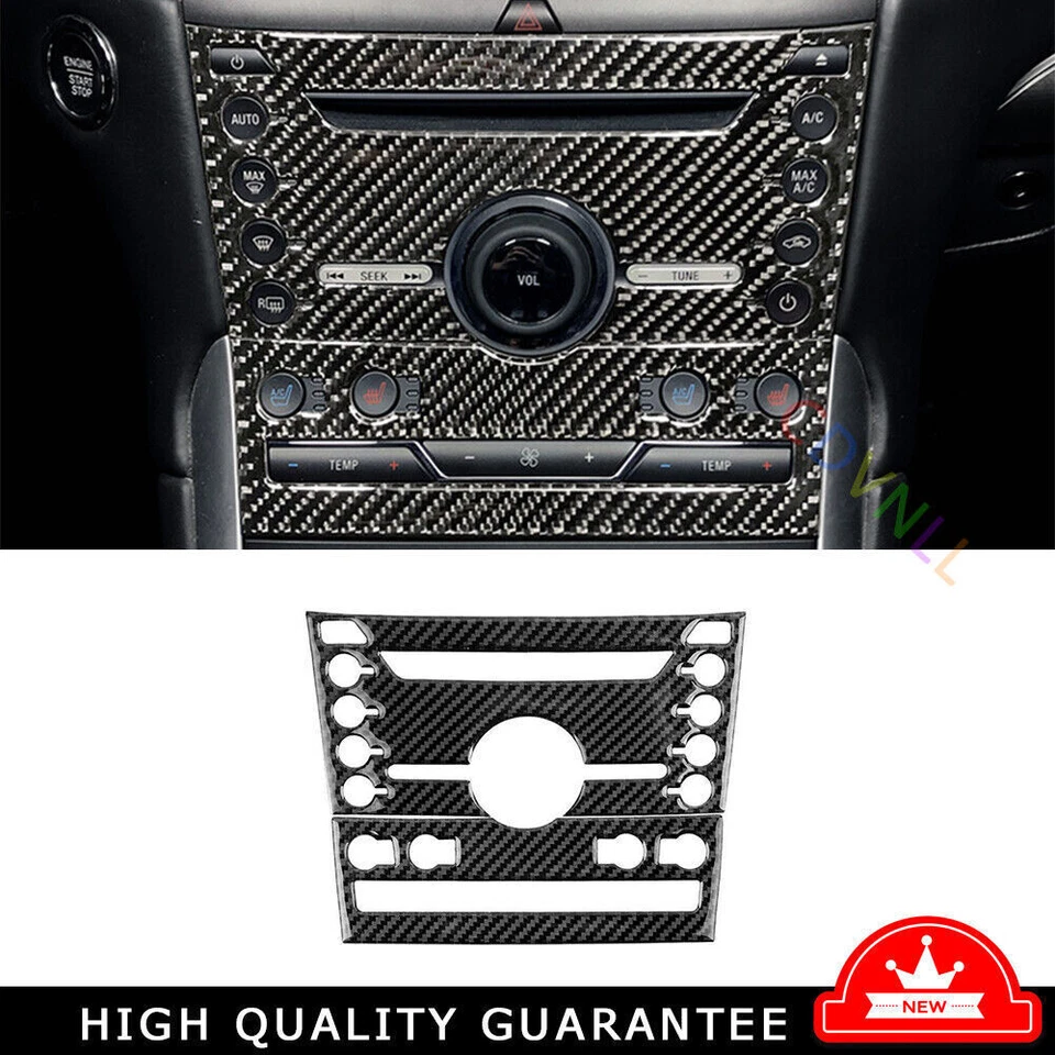 Para Ford Edge 2019 2015-2020 console vinil fibra de carbono interruptor de volume painel acabamento - Imagem 1 de 4