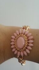    Zara preciosa pulsera dorada flor rosa nueva Armband bracciale bracelet chic