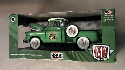 M2 MACHINES 1958 GMC STEPSIDE TRUCK HAYS LOGO DETROIT-MUSCLE GREEN  1/24 SCALE - Image 1 of 4