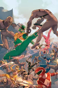 Power Rangers Comic Book #1 Superhero Ninjas Fighting Putties Boom! Comics Art - Picture 1 of 1