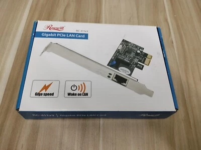 Placa Lan Rosewill Gigabit PCIe RC-411v3 *CAIXA ABERTA* - Imagem 1 de 4