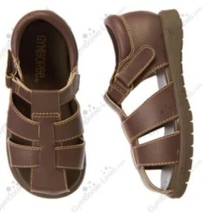 NWT Boy 8 Gymboree FRESH CATCH Brown fisherman SANDALS SHOES Hook/Loop Closures - Picture 1 of 4