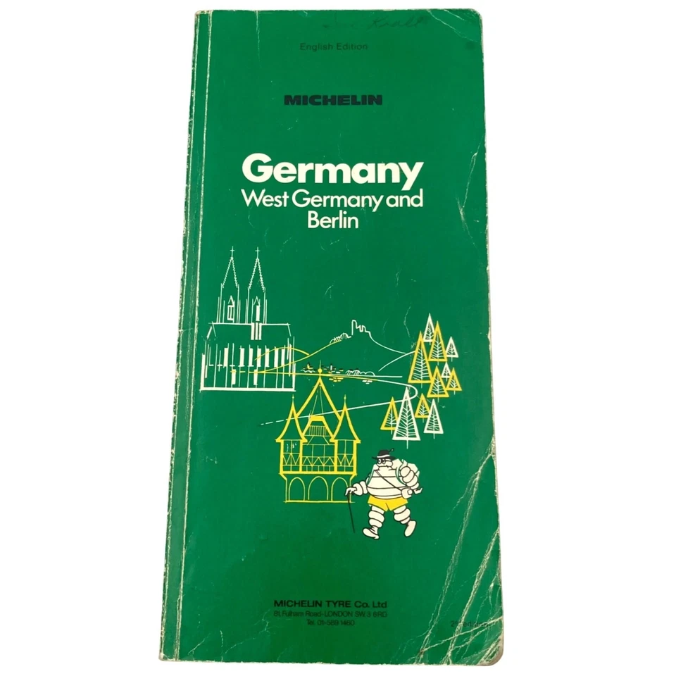 Vtg Michelin Green Guide West Germany & Berlin 1972 Tourist Travel Maps 2nd Ed - Image 1 of 4