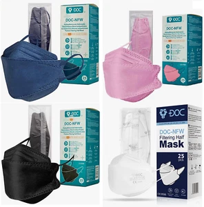 DOC FFP2-Masken 100x Mundschutz Atemschutz Maske fischform - Bild 1 von 27