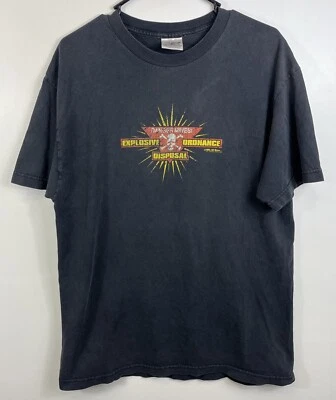 Camiseta de diseño 7,62 para hombre talla Lrg negra impresión gráfica EOD eliminación ejército militar Foto 1 de 4