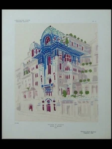 H. SAUVAGE - C. SARAZIN, MAISON A GRADINS, 1924 - POCHOIR - 26 RUE VAVIN PARIS - Bild 1 von 1