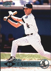 1999 Pacific Platinum Blue Chicago White Sox Baseball Card #99 Mike Caruso