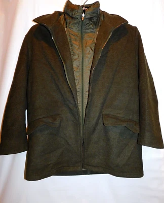 Abrigo doble CANALI 100 % lana imitación forro extraíble talla 52/XL Foto 1 de 4