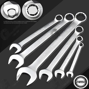Carbon steel Ratchet Ratcheting Combination Ring Open Spanner Option:6-50mm - Foto 1 di 42