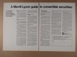 1969 Merrill Lynch Convertible Bonds Securities vintage print Ad - Picture 1 of 1