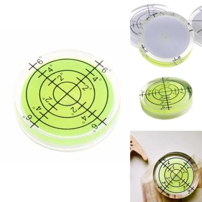 1xRound Bubble Levels Gauges Circular Spirit Bubble Mark Degree Levels Q1C7 - Image 1 of 4