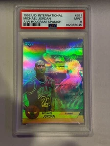 1992 Upper Deck Hologram, Michael Jordan #EB1, SPANISH, PSA 9, POP 10!!!! - Picture 1 of 2