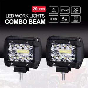 4 Inch LED Work Cube Light Bar Pods Fog Lamp Pickup Driving SUV UTV 4WD Offroad - Picture 1 of 6