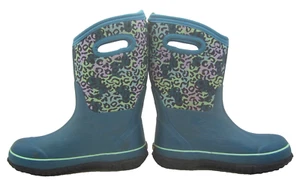 Bogs Classic Grasp Leopard Snow/Rain Boots Girls USA 3 Euro 35 - Picture 1 of 10