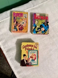 3 Lot Vintage Big Little Books Popeye Batman Gentleman Joe Palooka - Picture 1 of 9