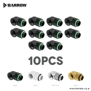 Barrow G1/4" 90 Degree Elbow Rotation Connector Fitting TWT90 4pcs - Picture 1 of 10